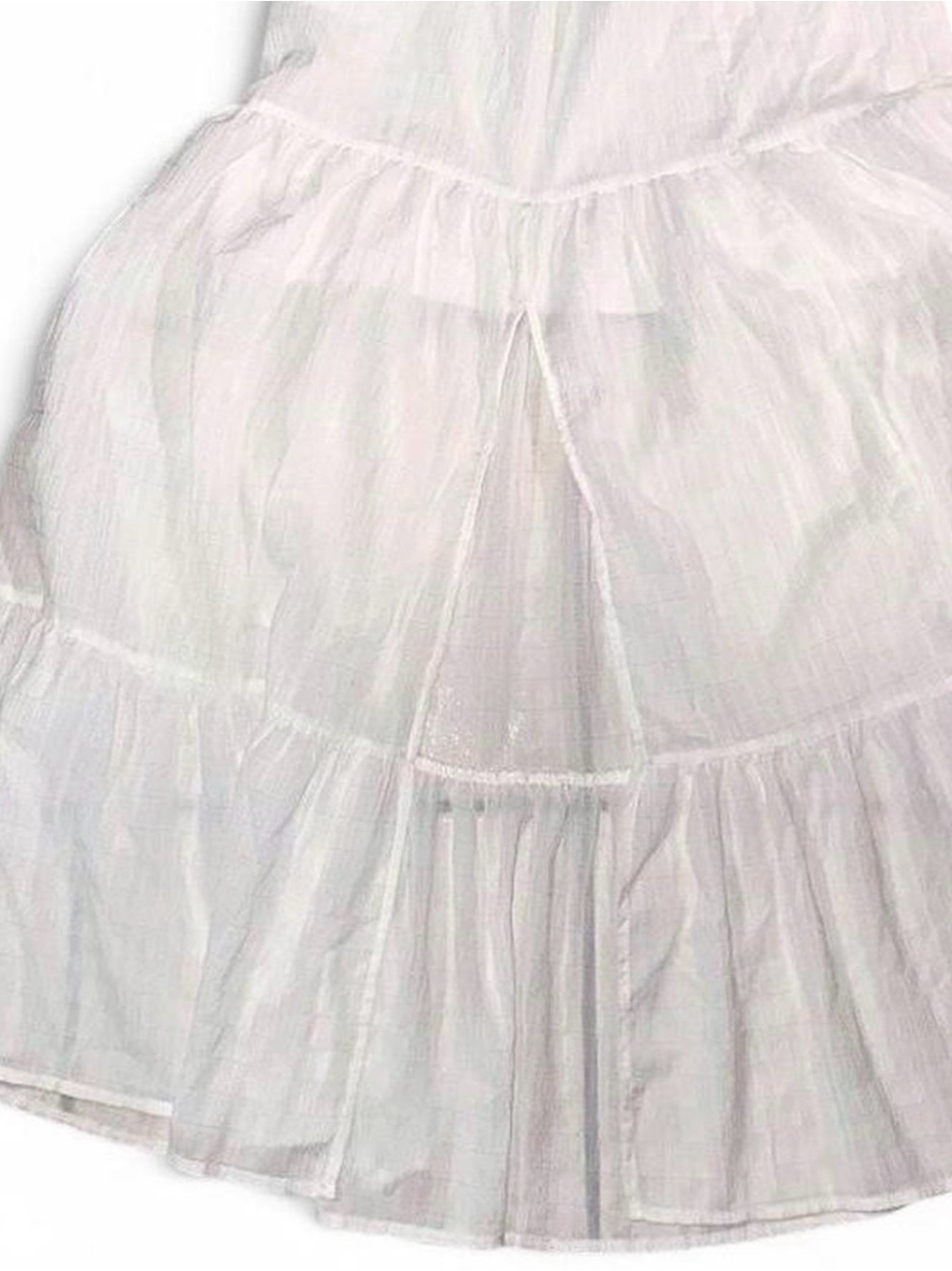 White Tiered Maxi Skirt - Picture 2 of 2